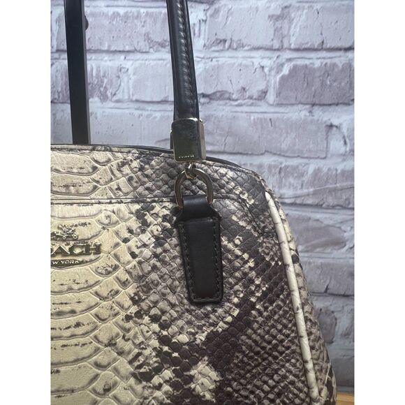 Coach Minetta Python Satchel with Crossbody Strap - Picture 9 of 15